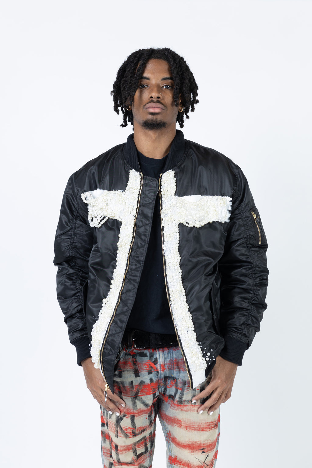 Nacre Cross Bomber