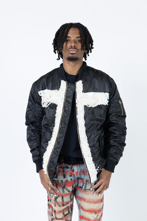 Nacre Cross Bomber