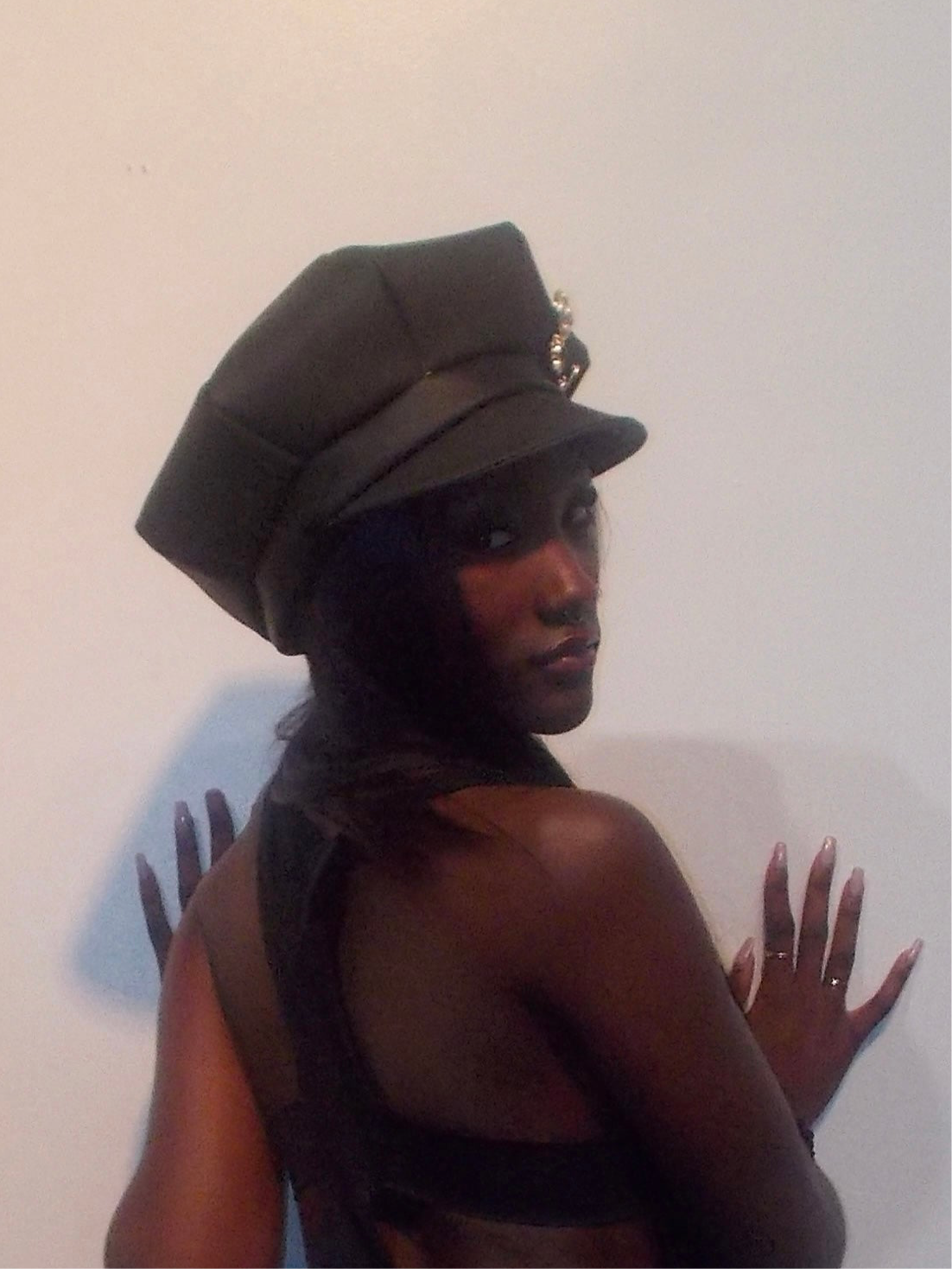 Leather Baker Boy hat