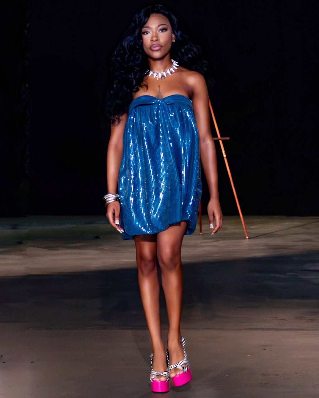 Blue Cocktail Dress