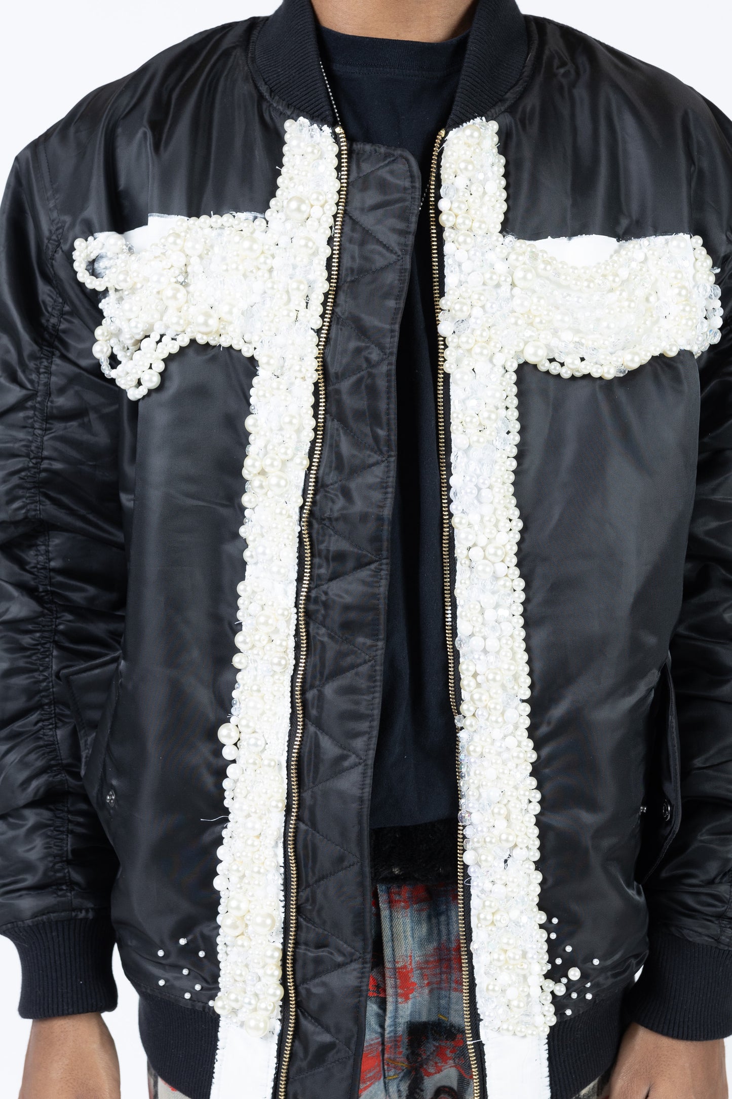 Nacre Cross Bomber